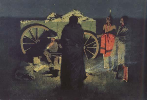 Frederic Remington Shotgun Hospitality (mk43) oil painting image